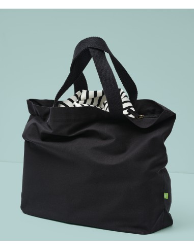 NUT-RL069-Tote bag zippé en toile biologique de qualité supérieure Elba